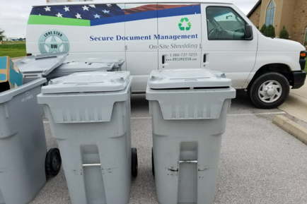 mobile shredding bins