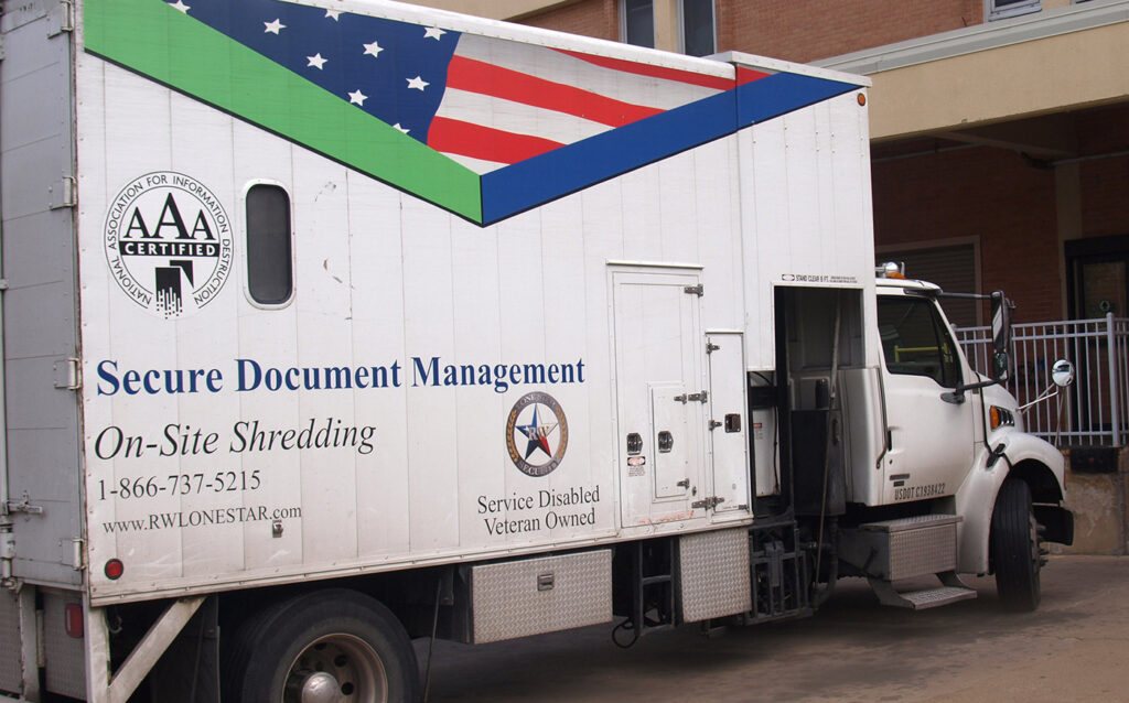 document shredding truck