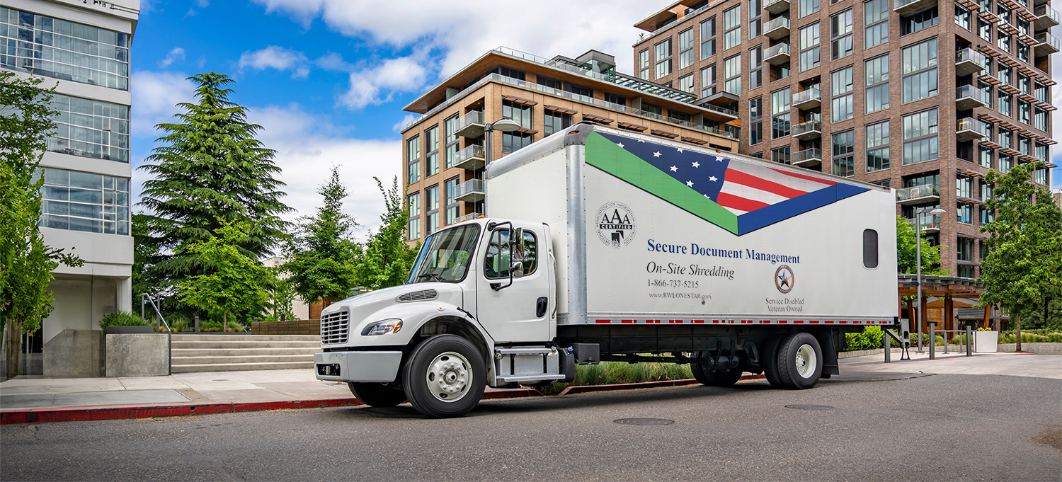 mobile shredding truck