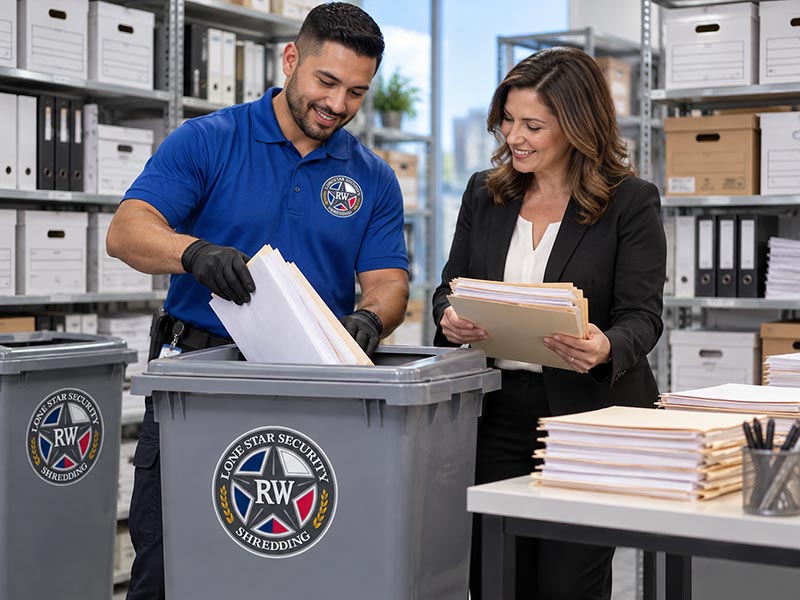 secure shredding bin