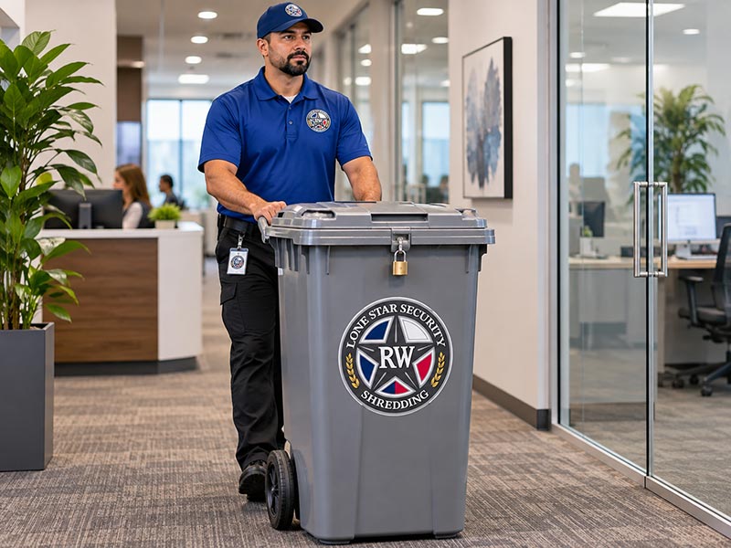 mobile shredding worker