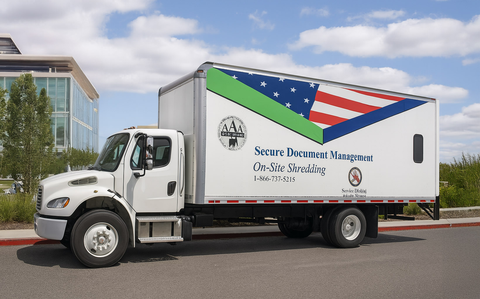 mobile shredding truck