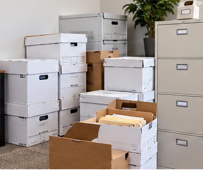 old files for shredding