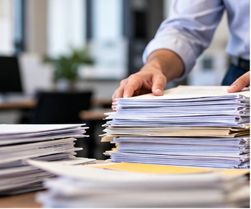 business docs for shredding