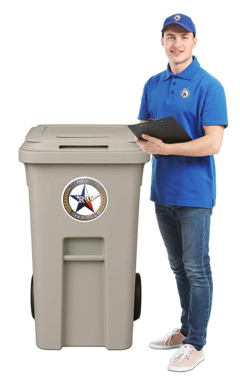 mobile shredding bin