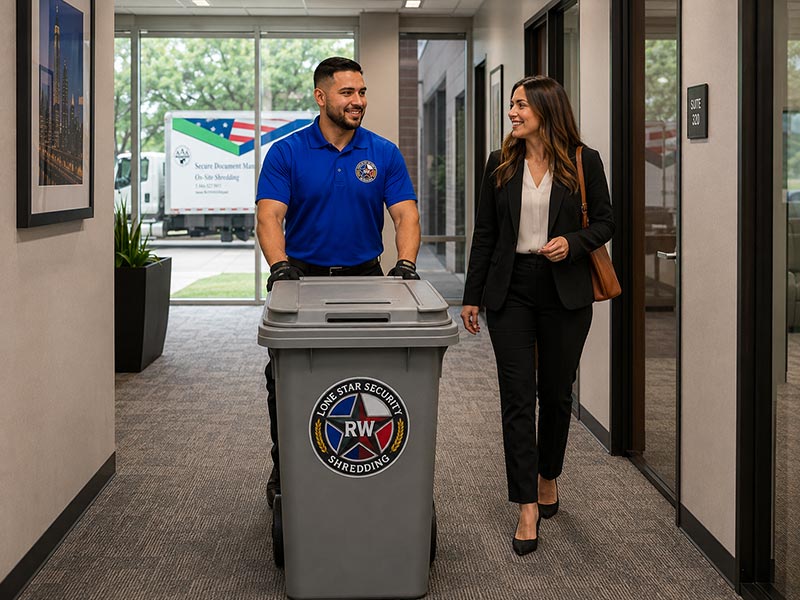 on-site paper shredding service