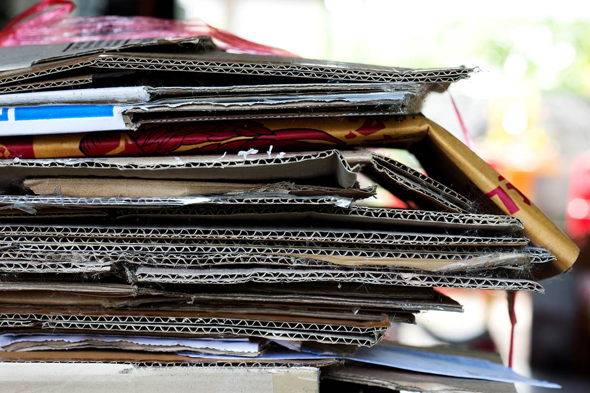 stack of paper for shredding
