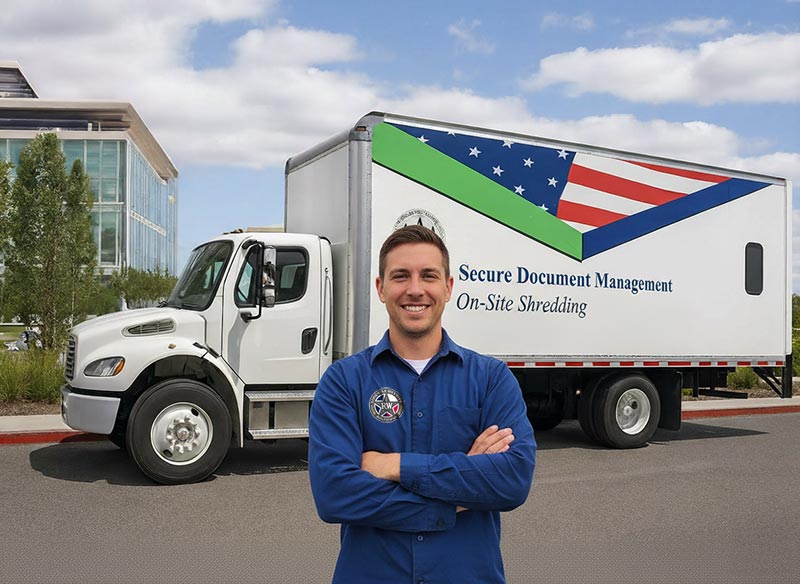 mobile shredding worker