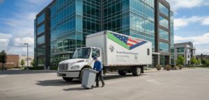 mobile shredding truck