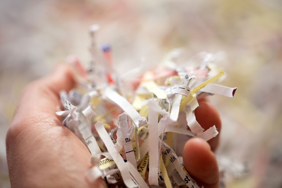 shredded paper