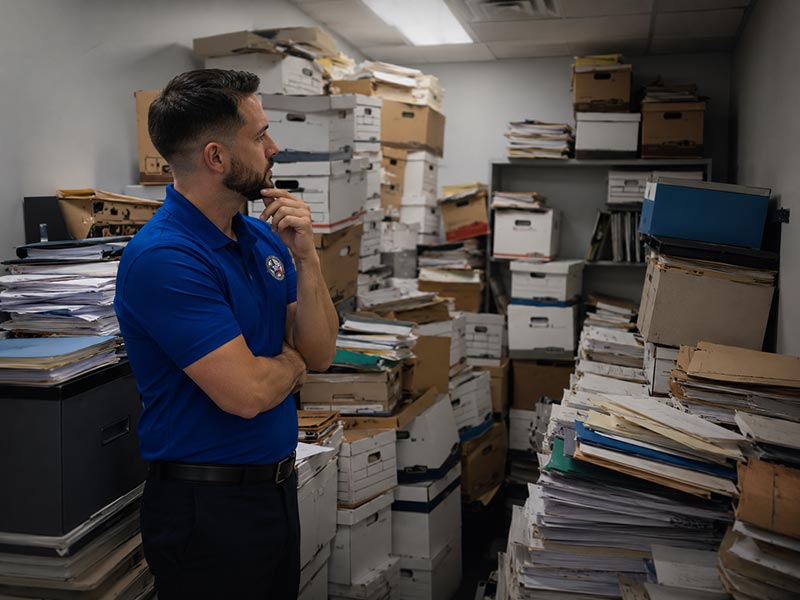 documents for shredding